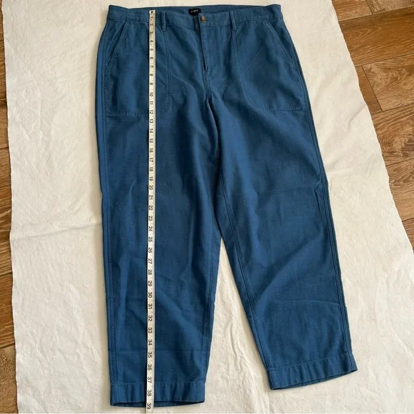 J. Crew BJ493 Cotton Camp Pants Blue NWT - Picture 6 of 10